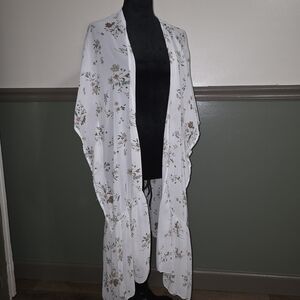 Boho Floral Print Women's Kimono